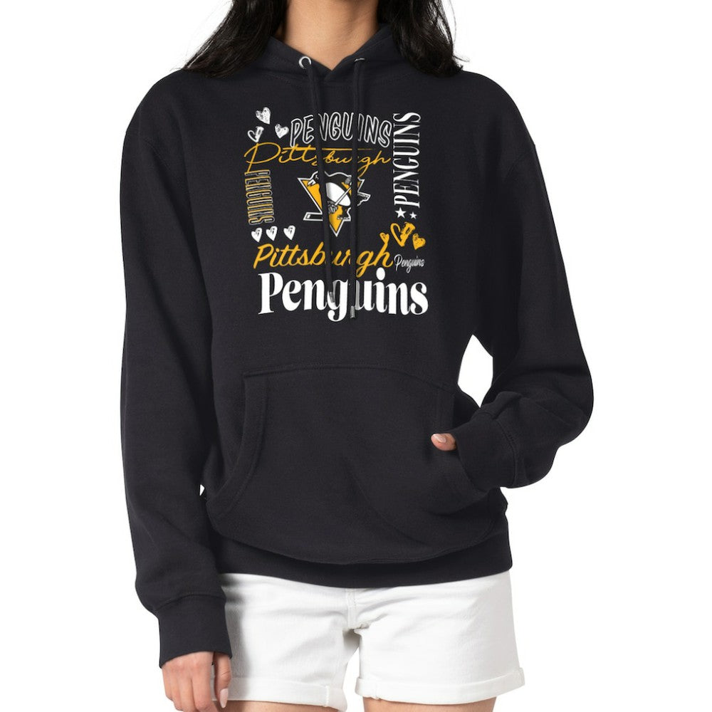 NHL Pittsburgh Penguins G-III 4Her by Carl Banks Women's Collage Team Graphic Tri-Blend Fleece Pullover Hoodie