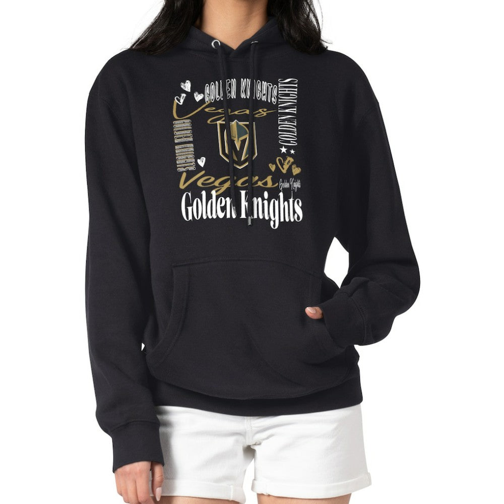 NHL Vegas Golden Knights G-III 4Her by Carl Banks Women's Collage Team Graphic Tri-Blend Fleece Pullover Hoodie