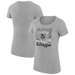 NHL Los Angeles Kings G-III 4Her by Carl Banks Women's Super-Slim Fit Lightweight Collage Team Graphic T-Shirt