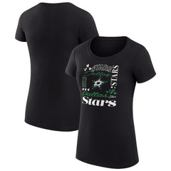 NHL Dallas Stars G-III 4Her by Carl Banks Women's Super-Slim Fit Lightweight Collage Team Graphic T-Shirt