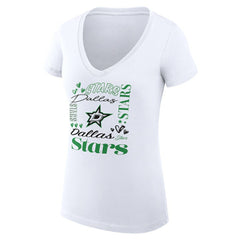 NHL Dallas Stars G-III 4Her by Carl Banks Women's Super-Slim Fit Lightweight Collage Team Graphic T-Shirt