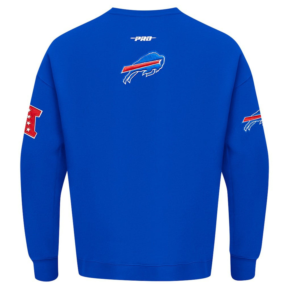 Pro Standard Turn It Up Drop Shoulder Pullover Sweatshirt - Buffalo Bills Pullover