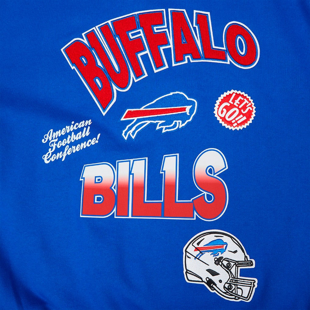 Pro Standard Turn It Up Drop Shoulder Pullover Sweatshirt - Buffalo Bills Pullover