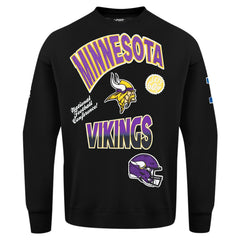 Pro Standard Turn It Up Drop Shoulder Pullover Sweatshirt - Minnesota Vikings Pullover