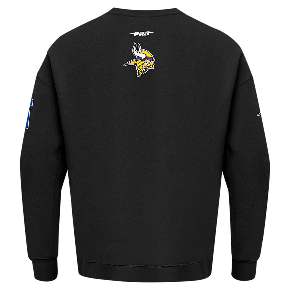 Pro Standard Turn It Up Drop Shoulder Pullover Sweatshirt - Minnesota Vikings Pullover