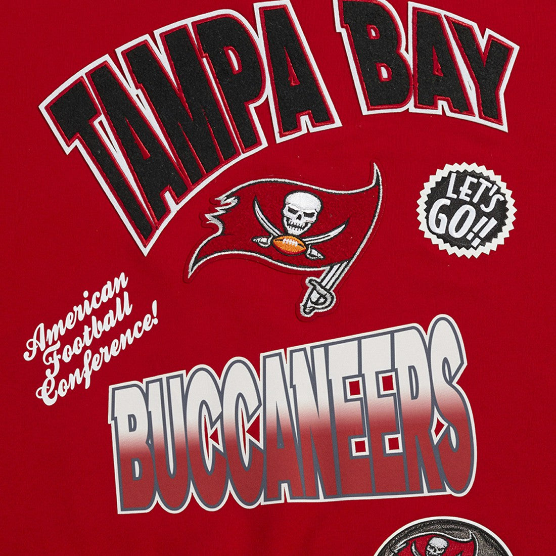 Pro Standard Turn It Up Drop Shoulder Pullover Sweatshirt - Tampa Bay Buccaneers Pullover