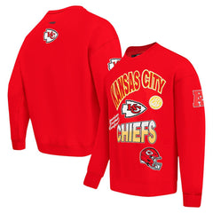 Pro Standard Turn It Up Drop Shoulder Pullover Sweatshirt - Kansas City Chiefs Pullover