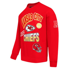 Pro Standard Turn It Up Drop Shoulder Pullover Sweatshirt - Kansas City Chiefs Pullover
