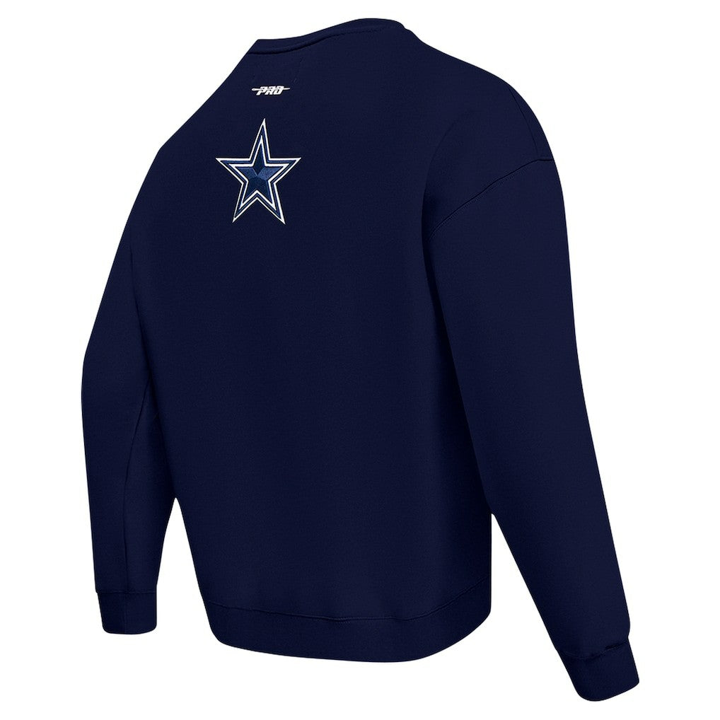 Pro Standard Turn It Up Drop Shoulder Pullover Sweatshirt - Dallas Cowboys Pullover