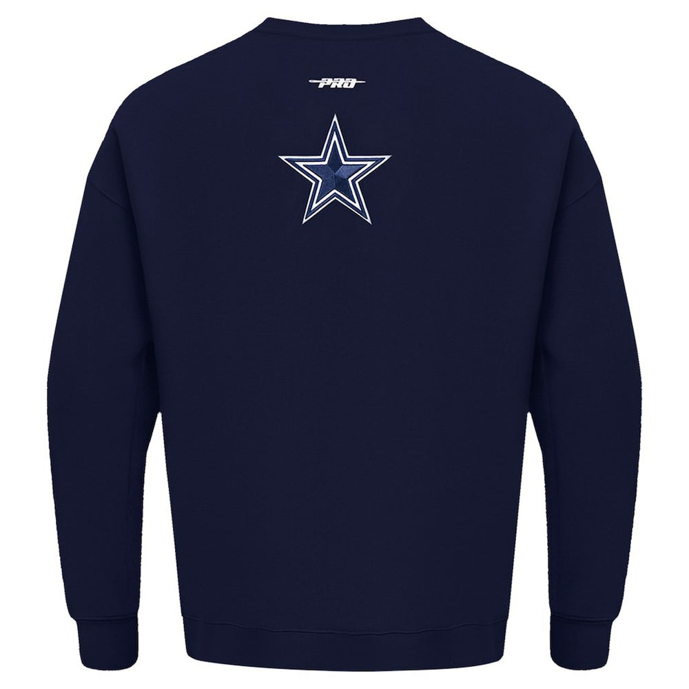 Pro Standard Turn It Up Drop Shoulder Pullover Sweatshirt - Dallas Cowboys Pullover