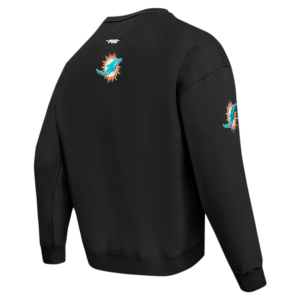 Pro Standard Turn It Up Drop Shoulder Pullover Sweatshirt - Miami Dolphins Pullover