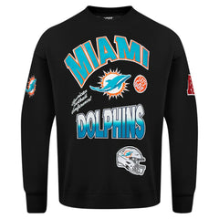 Pro Standard Turn It Up Drop Shoulder Pullover Sweatshirt - Miami Dolphins Pullover