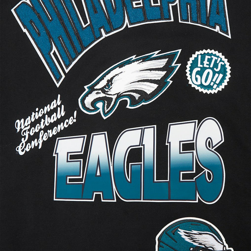 Pro Standard Turn It Up Drop Shoulder Pullover Sweatshirt - Philadelphia Eagles Pullover
