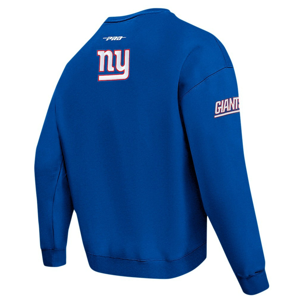 Pro Standard Turn It Up Drop Shoulder Pullover Sweatshirt - New York Giants Pullover