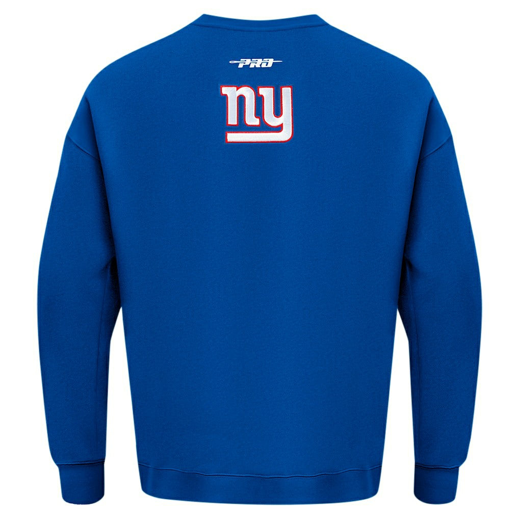 Pro Standard Turn It Up Drop Shoulder Pullover Sweatshirt - New York Giants Pullover