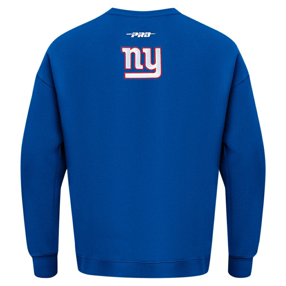 Pro Standard Turn It Up Drop Shoulder Pullover Sweatshirt - New York Giants Pullover