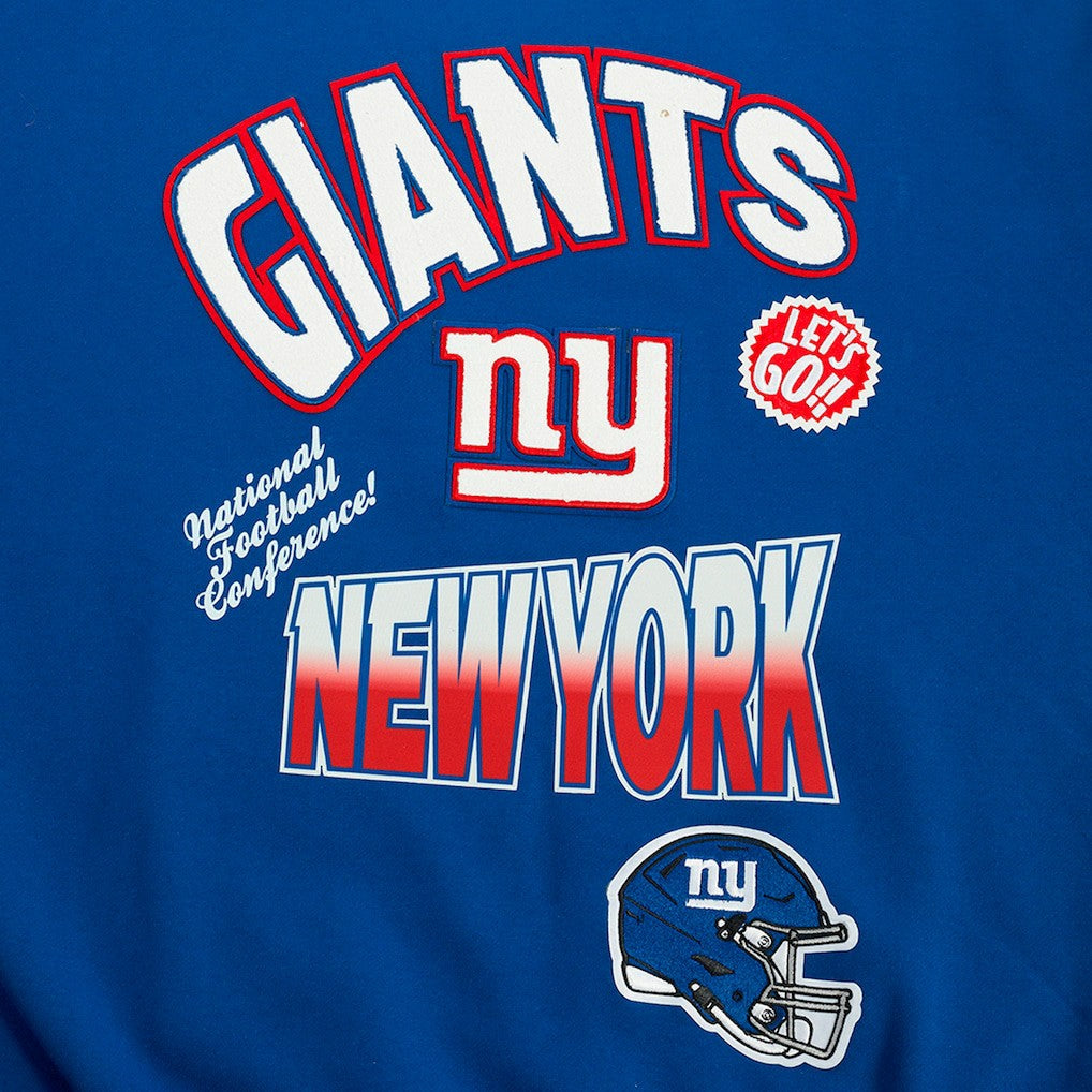 Pro Standard Turn It Up Drop Shoulder Pullover Sweatshirt - New York Giants Pullover