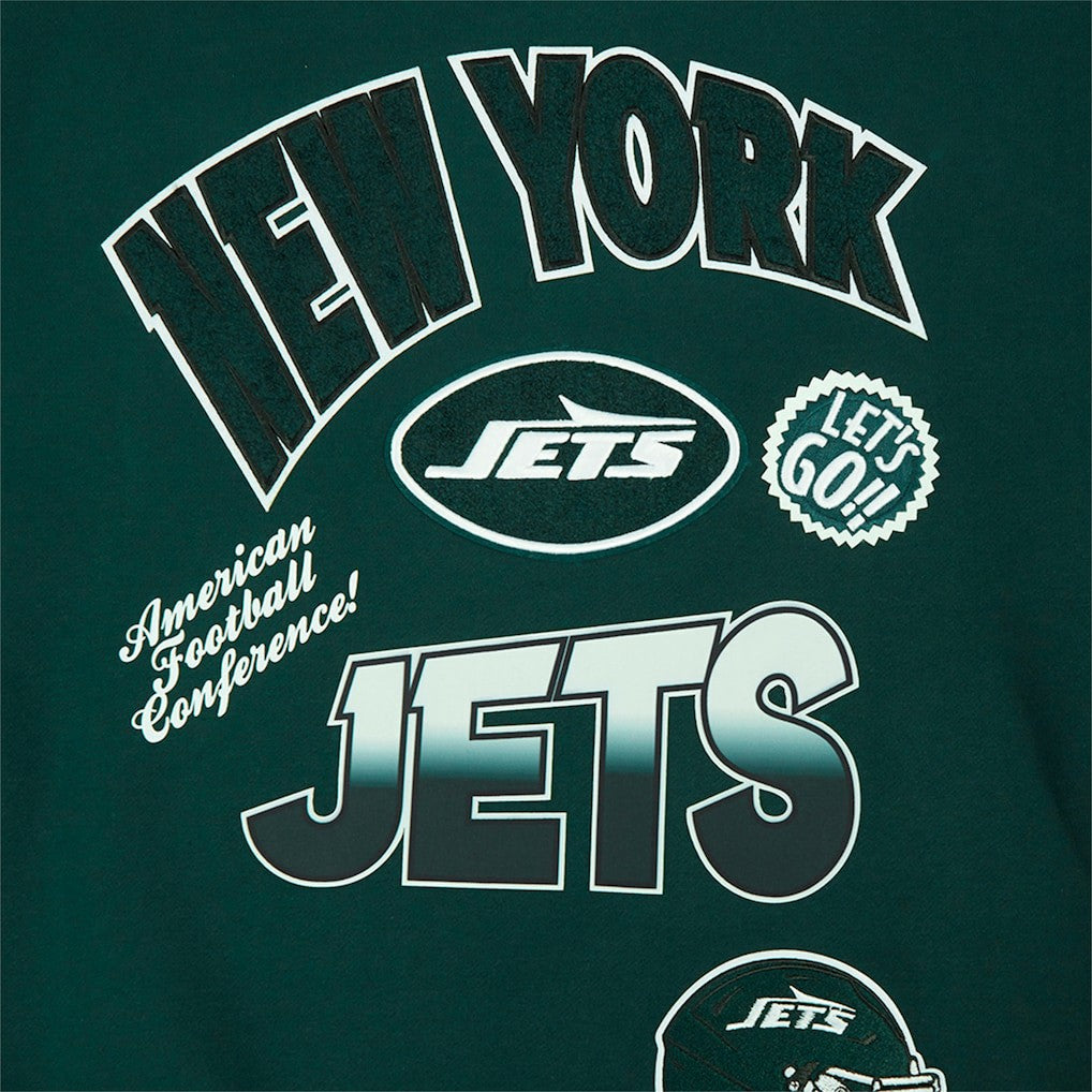 Pro Standard Turn It Up Drop Shoulder Pullover Sweatshirt - New York Jets Pullover