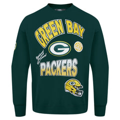 Pro Standard Turn It Up Drop Shoulder Pullover Sweatshirt - Green Bay Packers Pullover