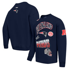 Pro Standard Turn It Up Drop Shoulder Pullover Sweatshirt - New England Patriots Pullover