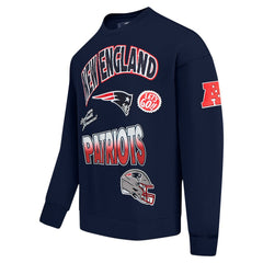 Pro Standard Turn It Up Drop Shoulder Pullover Sweatshirt - New England Patriots Pullover