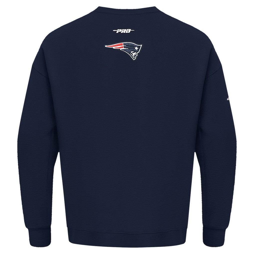 Pro Standard Turn It Up Drop Shoulder Pullover Sweatshirt - New England Patriots Pullover