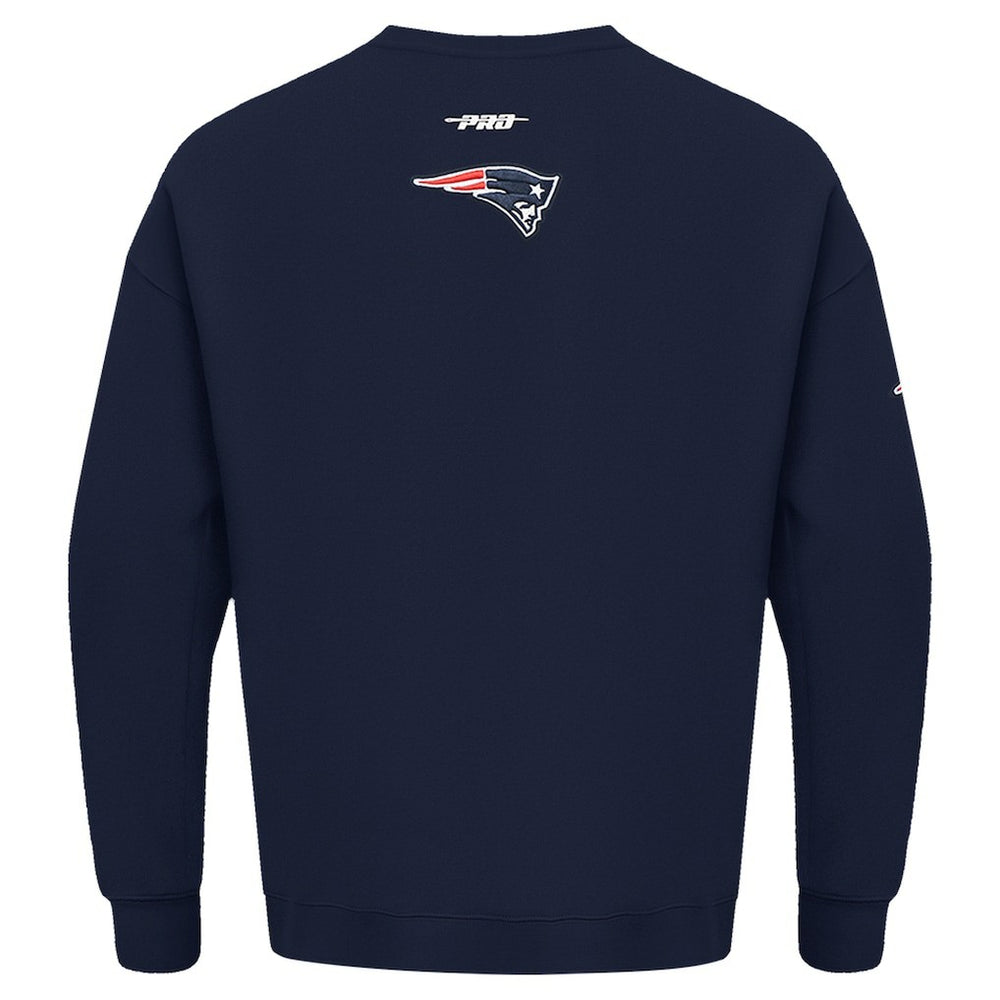 Pro Standard Turn It Up Drop Shoulder Pullover Sweatshirt - New England Patriots Pullover