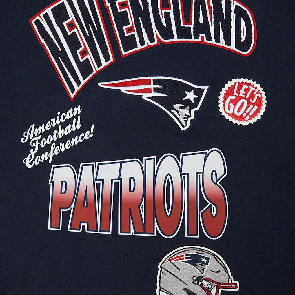 Pro Standard Turn It Up Drop Shoulder Pullover Sweatshirt - New England Patriots Pullover