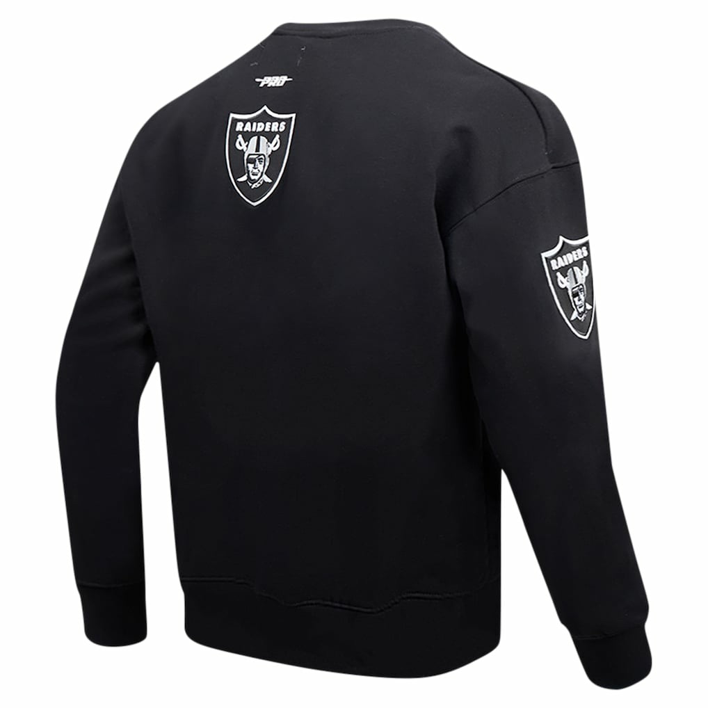 Pro Standard Turn It Up Drop Shoulder Pullover Sweatshirt - Las Vegas Raiders Pullover