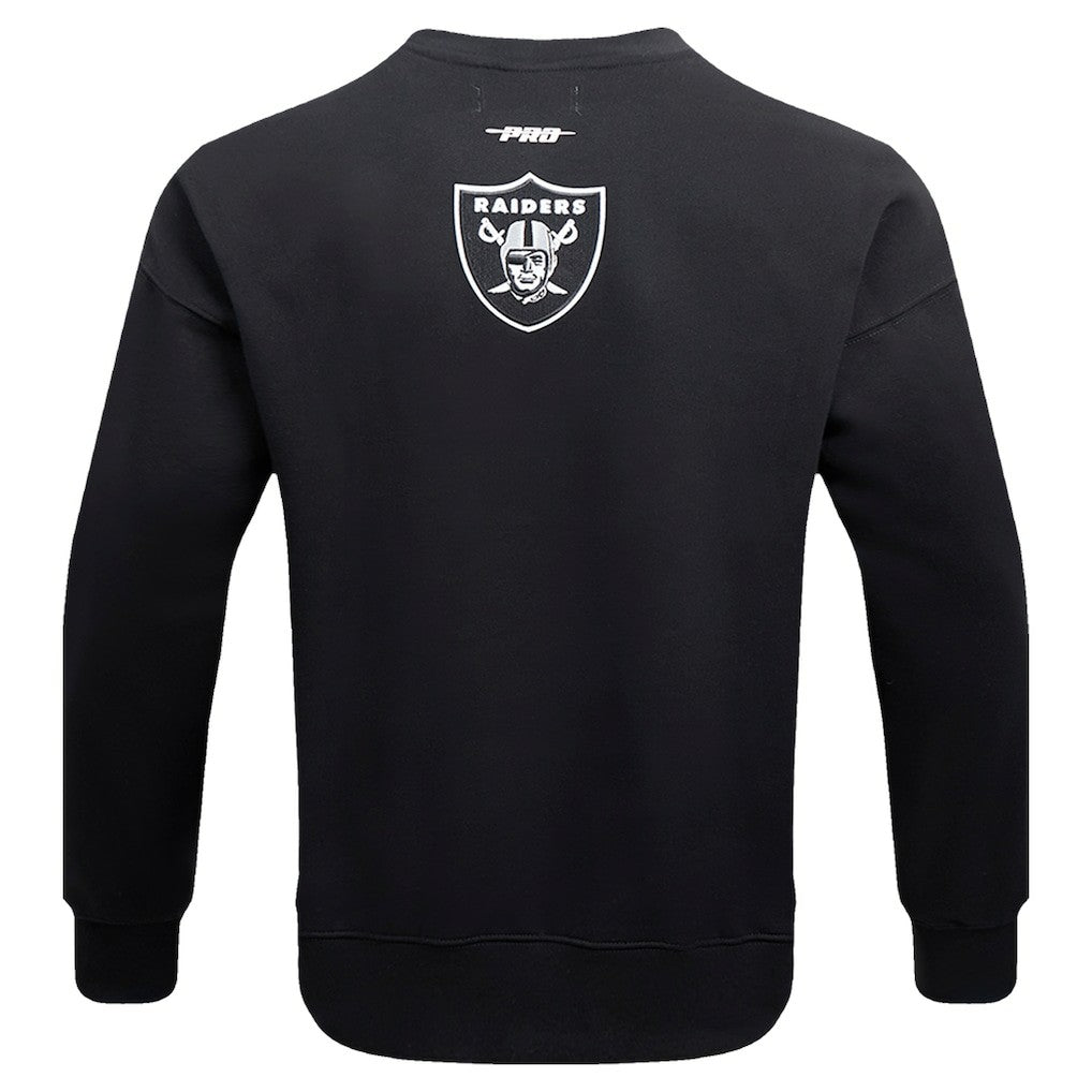 Pro Standard Turn It Up Drop Shoulder Pullover Sweatshirt - Las Vegas Raiders Pullover