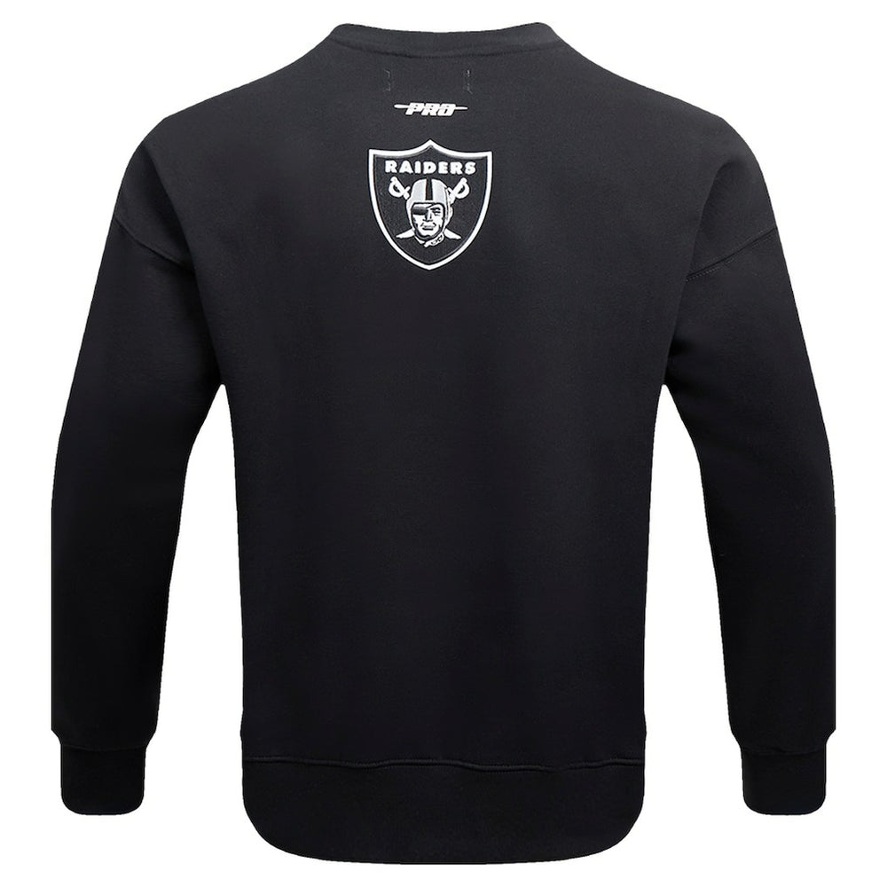 Pro Standard Turn It Up Drop Shoulder Pullover Sweatshirt - Las Vegas Raiders Pullover