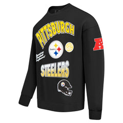 Pro Standard Turn It Up Drop Shoulder Pullover Sweatshirt - Pittsburgh Steelers Pullover