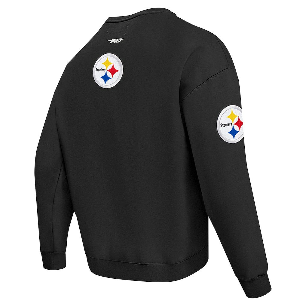 Pro Standard Turn It Up Drop Shoulder Pullover Sweatshirt - Pittsburgh Steelers Pullover