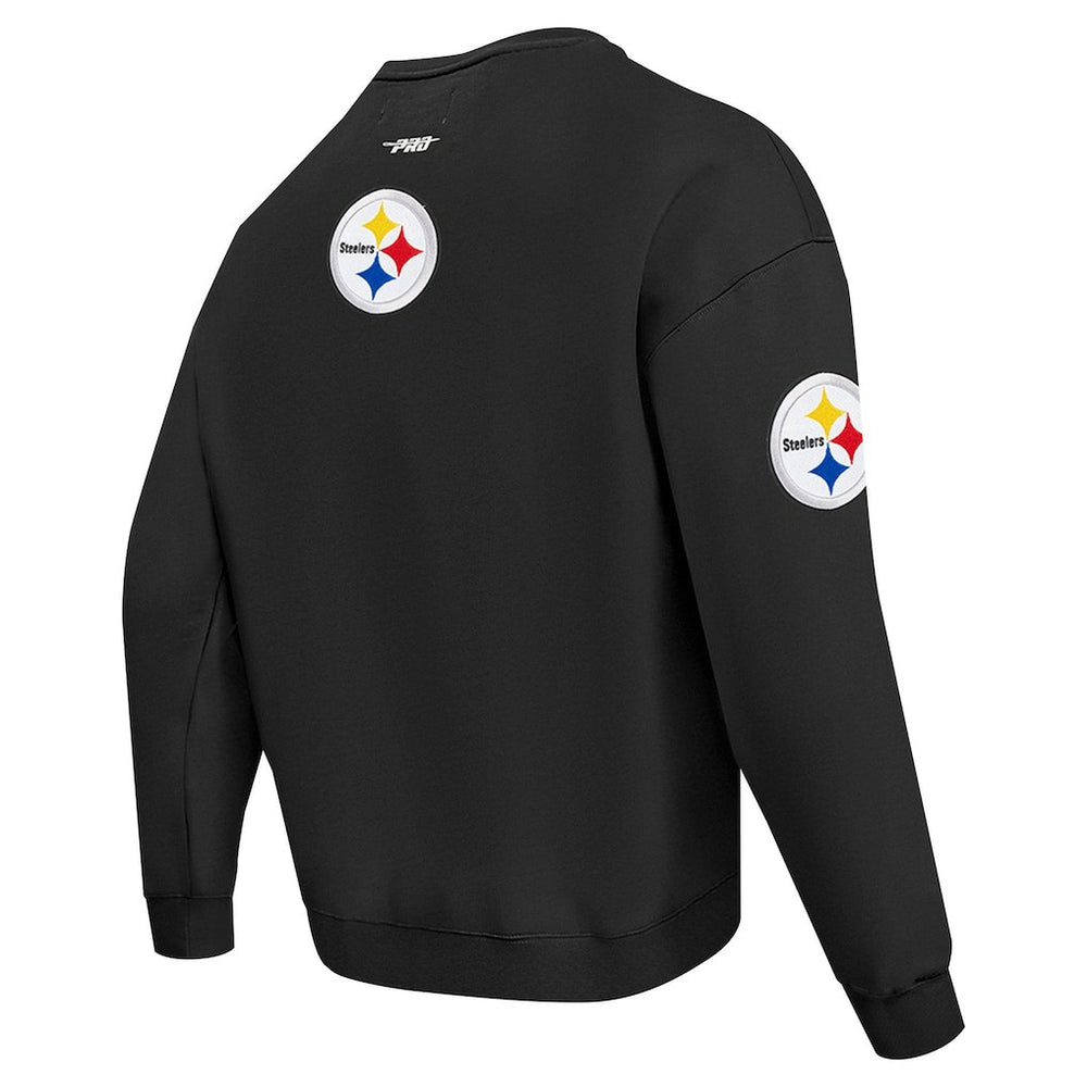 Pro Standard Turn It Up Drop Shoulder Pullover Sweatshirt - Pittsburgh Steelers Pullover