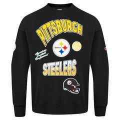 Pro Standard Turn It Up Drop Shoulder Pullover Sweatshirt - Pittsburgh Steelers Pullover