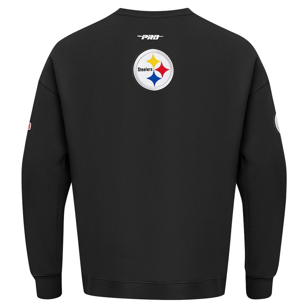 Pro Standard Turn It Up Drop Shoulder Pullover Sweatshirt - Pittsburgh Steelers Pullover