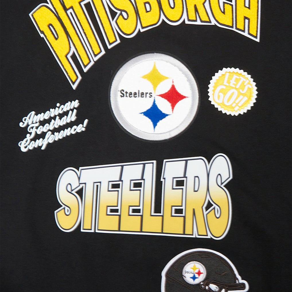 Pro Standard Turn It Up Drop Shoulder Pullover Sweatshirt - Pittsburgh Steelers Pullover