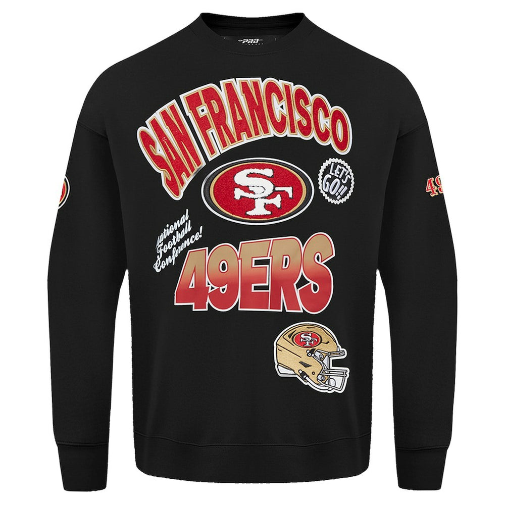 Pro Standard Turn It Up Drop Shoulder Pullover Sweatshirt - San Francisco 49ers Pullover