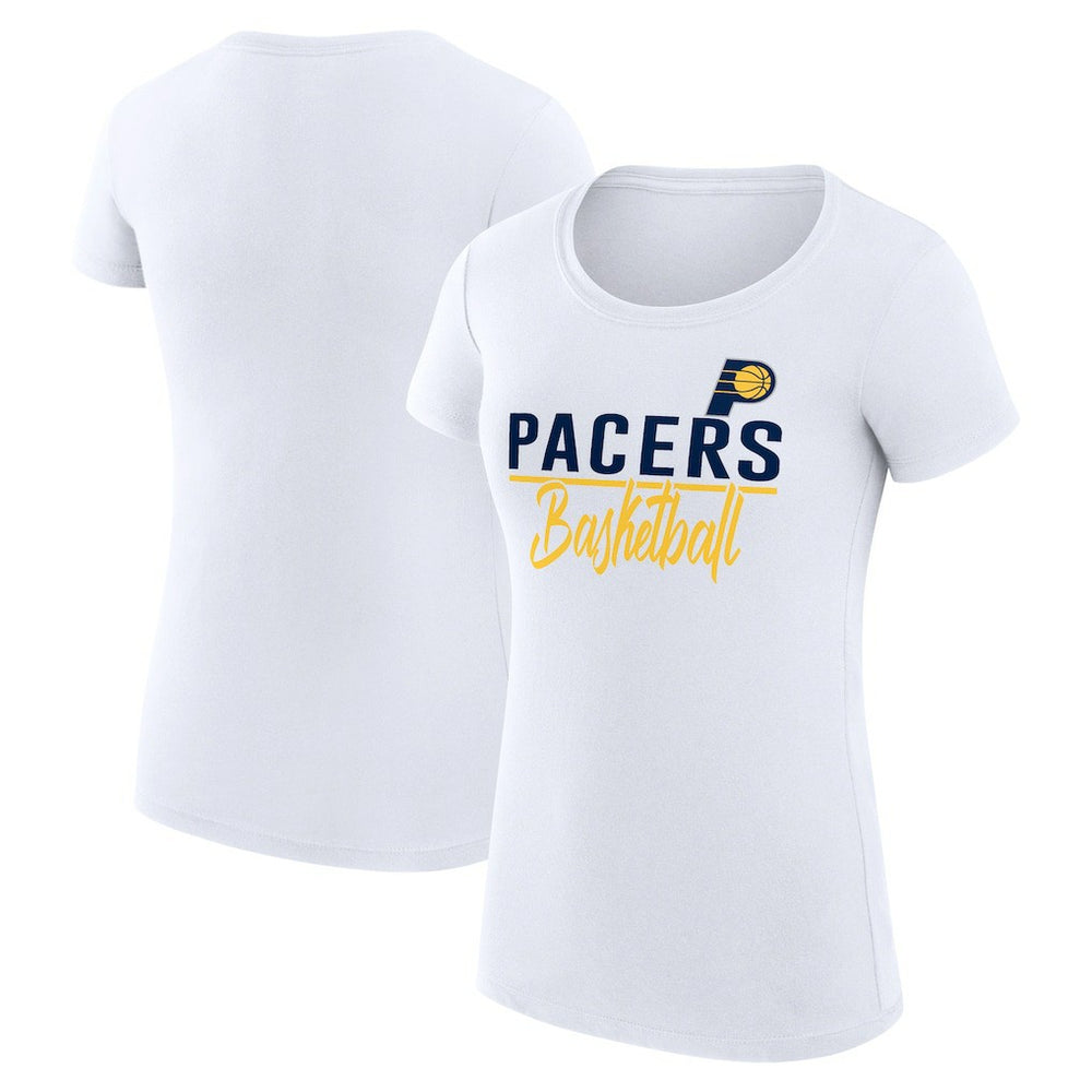 Indiana Pacers G-III 4Her by Carl Banks Women's Super-Slim Fit Lightweight Team Sport V-Neck T-Shirt