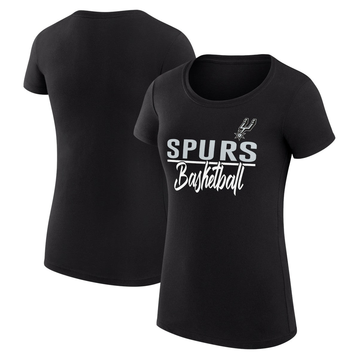 San Antonio Spurs G-III 4Her by Carl Banks Women's Super-Slim Fit Lightweight Team Sport V-Neck T-Shirt
