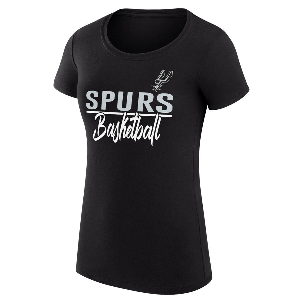 San Antonio Spurs G-III 4Her by Carl Banks Women's Super-Slim Fit Lightweight Team Sport V-Neck T-Shirt