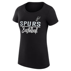 San Antonio Spurs G-III 4Her by Carl Banks Women's Super-Slim Fit Lightweight Team Sport V-Neck T-Shirt