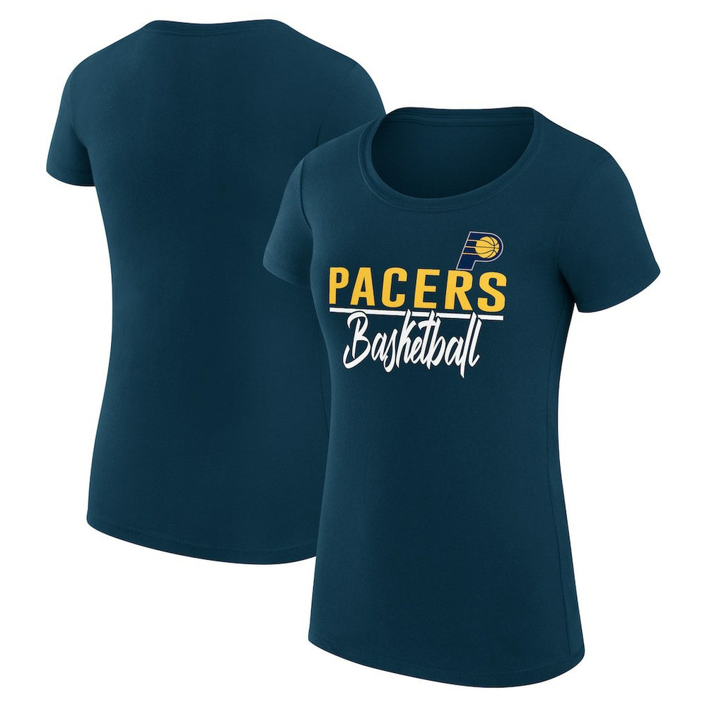 Indiana Pacers G-III 4Her by Carl Banks Women's Super-Slim Fit Lightweight Team Sport V-Neck T-Shirt