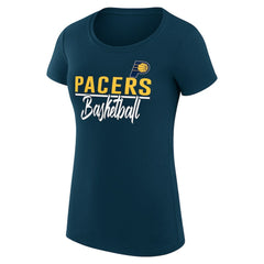 Indiana Pacers G-III 4Her by Carl Banks Women's Super-Slim Fit Lightweight Team Sport V-Neck T-Shirt