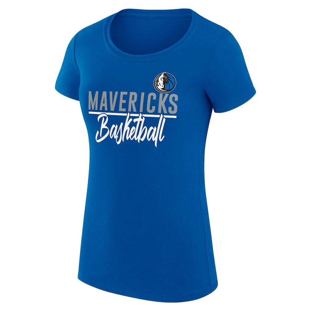Dallas Mavericks G-III 4Her by Carl Banks Women's Super-Slim Fit Lightweight Team Sport V-Neck T-Shirt sale