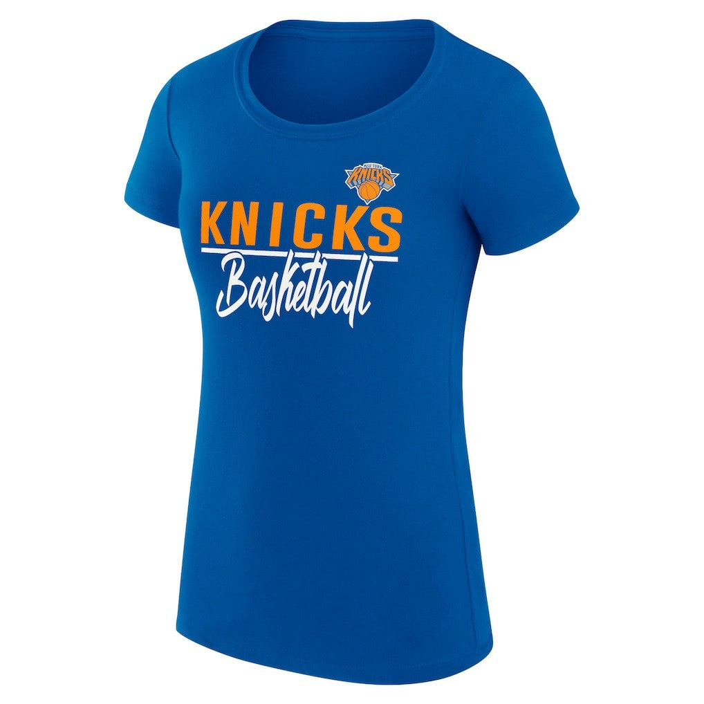 New York Knicks G-III 4Her by Carl Banks Women's Super-Slim Fit Lightweight Team Sport V-Neck T-Shirt