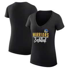 Golden State Warriors G-III 4Her by Carl Banks Women's Super-Slim Fit Lightweight Team Sport V-Neck T-Shirt sale