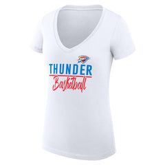 Oklahoma City Thunder G-III 4Her by Carl Banks Women's Super-Slim Fit Lightweight Team Sport V-Neck T-Shirt
