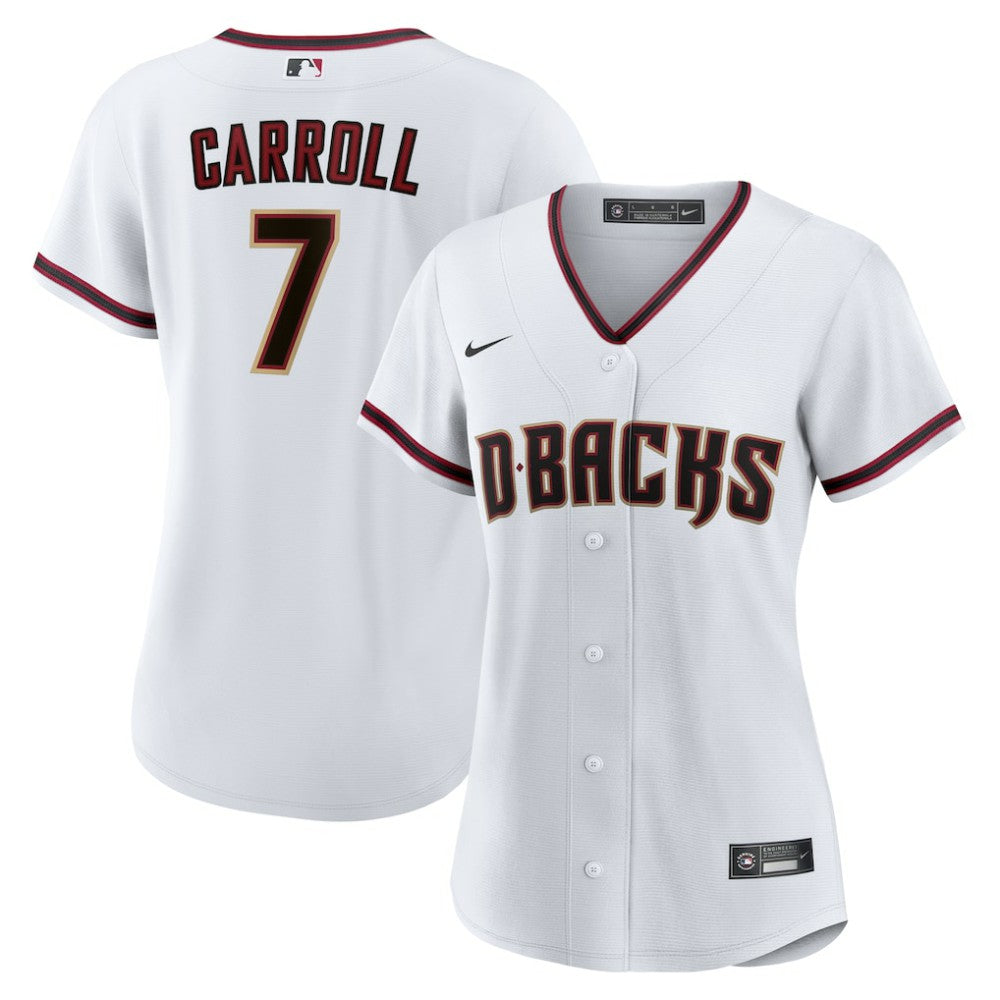 White Corbin Carroll Arizona Diamondbacks Nike Women's Home Replica Player Jersey