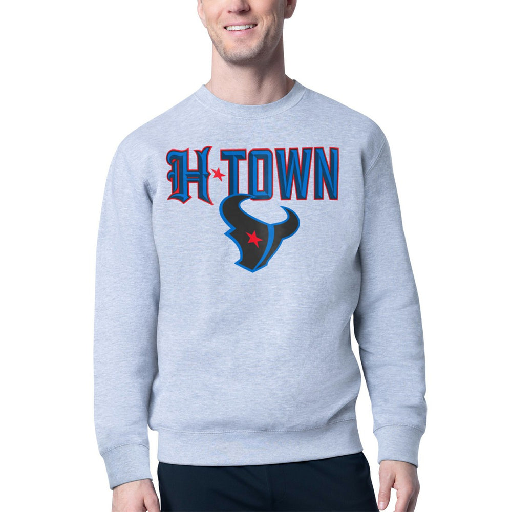 Starter H-Town Graphic Fleece Pullover Sweatshirt - Houston Texans Pullover